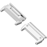 バンドアダプター ガーミン Fenix 8 AMOLED 43mm / 7S Pro / 7S / 6S Pro / 6S / 5S / 5S Plus/Approach S70 42mm 適用 バンド交換金具 ガーミン調整器 コネクター 金属製ピンタイプ連結器 （シルバー）