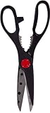 SE SC50BC 8-1/2" Stainless Steel Kitchen Scissors, Black [並行輸入品]