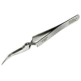 ホーザン(HOZAN) 逆作用ピンセット  全長115mm 先端幅0.2mm 最大開幅15mm 重量13g  P-652
