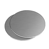 2個304ステンレス鋼丸板、直径100mm;厚さ10mm