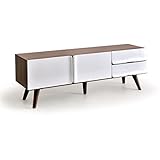 タンスのゲン 完成品 テレビ台 幅150 フルスライドレール ローボード 木製 42インチ ウォールナット 30800012 WN