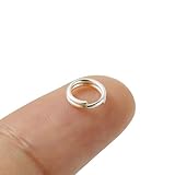 2個入り キーリング 二重カン キーホルダー マルカン シルバーパーツ ハンドメイド マルカン 丸カン バラ売り リング 輪っか 部品 手作り スターリングシルバー 純銀 シルバー925 (6mm)