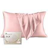 Warmstar 100% シルク 枕カバー 大きめ 50x70 22匁 6Aクラス 枕カバー シルク 片面シルク 枕カバー 洗える 封筒式