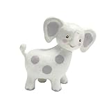 Bunnies By The Bay Peanut Elephant Teether, White with Gray Polka Dots by Bunnies By The Bay [並行輸入品]