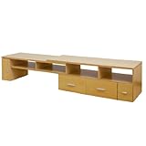 タンスのゲン テレビ台 伸縮 コーナー 32型対応 ウィング ナチュラル 39070016 ANA