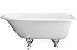 Barclay ctr7h67-wh-pb Cast IronロールトップSoaking Tub
