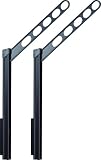 川口技研 アルミダイカスト、アルミ押出形材、ポリアセタール 腰壁用物干し ホスクリーン GP-55-DB ダークブロンズ 2本1組