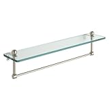 16" Single Shelf w/ Towel Bar. Finish: Antique Pewter [並行輸入品]