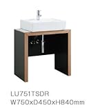 ジャニス　ラインテーブルシリーズ　オンボード化粧台　スクエアラインテーブル　一般地・寒冷地兼用　【LU751TSDR-BW1】