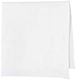 [ドレスコード101] 麻チーフ 日本製 ポケットチーフ (麻 100% 白) おしゃれな縁取り 3種類 メンズ 白 結婚式 ビジネス リネン チーフ CF-SLJ-RINEN 縁取りホワイト 32cm