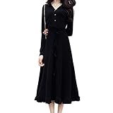 SANCANYI-RIBAN 春夏 ロングワンピース レディース シンプル オシャレ 高級感 フィットドレス ロング丈ドレス スカート,Bl