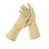 B Blesiya ニトリルゴム手袋　工業用手袋　耐油性　耐摩耗性　全4サイズ　全2色 - M, ベージュ