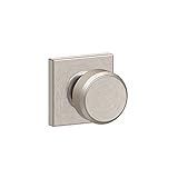 Schlage F10 BWE 619 COL Collins Trim Bowery Hall and Closet Knob, Satin Nickel [並行輸入品]