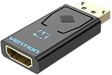 VENTION DisplayPort to HDMI変換ケーブル ディスプレイポート オス → HDMI メス DPケーブル HDMI アダプター 小型 デザイン 1080P 4K 金メッキ 音声対応 ゲーム モニター ディスプレイ PC オーディオ同期 (HDMIアダプター 1個入り / HBMB0)