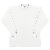 SOWA(ソーワ) 長袖Tシャツ(胸ポケット有り) ホワイト Lサイズ 0002