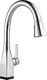 Delta Faucet 9183T-DST Mateo Single Handle Pull-Down Kitchen Faucet with Touch2O Technology and Magn