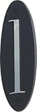 Atlas Homewares OHN1-BL 6-Inch Metropolitan House Number-1 Black [並行輸入品]