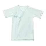 MIKIHOUSE(ミキハウスベビー)『ピュアベール』天使のはぐフライス短肌着 60cm,アイスグリーン