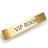 Black Box Buzz 真鍮 ドア プレート 「 VIP ROOM 」 12cm x 2cm