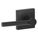 Schlage j10-brw-col Brentwood PassageドアレバーSet with Decorativeコルトントリム、マットブラック