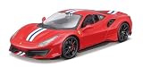 Bburago 1/24 フェラーリ 488 ピスタ レッド ／ レース スポーツカー ミニカー ダイキャストカー 完成品 18-26026 RD