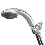 Elements of Design EX2528B Tempa 4 Functions Hand Shower/w Brass Hose, Stainless
