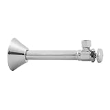 Jaclo 582-sn 1 / 2 " OD X 3 / 8 Nom Co角度バルブ、サテンニッケル