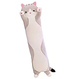 Lechin 抱きまくら ねこ縫い包み 可愛い もこもこ 添い寝 抱き枕 猫おもちゃ 柔らかい