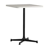 arne カフェテーブル センターテーブル 幅55cm 高さ71cm ダイニングテーブル 正方形 一本脚 木製 cafe-SP01 55TD ホワイトウッド