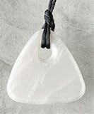 Teething Bling Pearl Triangle Pendant Teether Necklace by Teething Bling