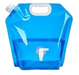 水タンク ウォッシャブル ウォーターバッグ 5L 透明注ぎやすいコック付き キャンプ レジャー 防災