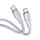 タイプc ケーブル VOLTME 超高耐久 60W 急速充電 PD シリコン素材採用 絡まない MacBook、iPad Pro/Air、Galaxy、Sony、Pixel等Type-c機器対応 USB-C & USB-C （1m ブルー）