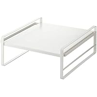 山崎実業(Yamazaki) キッチンラック ホワイト 約W36.5XD40XH15.5cm プレート 4327