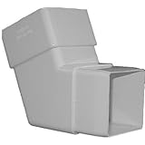 Genova ProductsRW201RainGo Standard Downspout Elbow-WHT DOWNSPOUT ELBOW (並行輸入品)