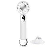 ハンディファン ハンディ扇風機 手持ち式扇風機 携帯扇風機 ミニ 静音 5段風量調節 大容量 長時間連続送風 熱中症対策 小型 旅行 花見 