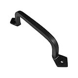 9" Square Door Pull Handle - Solid Cast Iron, Handmade [並行輸入品]