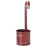 GREENHOUSE ナチュラルブリキポット ハンギングS 3200-RD レッド