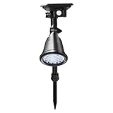 太陽光屋外 18 LED スポットライト 1000LM PIR モーションセンサーガーデンヤードパスホワイトライト