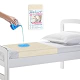 [YAMANMAN] 防水シーツ 介護 部分用 防水おねしょシーツ 100×140cm 介護用品 半身用タイプ 通気 速乾 お手入れ簡単 丸洗い可 生理失禁対策 お年寄り 病人 ベビー イエロー 1枚組