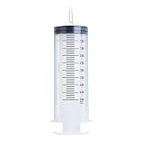 Yavoluy 注射器 インジェクタ シリンジ プラスチック 大容量 200ml/250ml/300ml/350ml/500ml ペット 給餌 給水 投薬 洗浄 インク オイル 肥料 液体 計量 注入 再使用可能 (500ML)