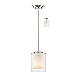 z-lite 426 MP Willow 1ライトコンバーチブルペンダント/ semi-flush天井器具、 426MP-BN 1