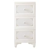 収納ケース プラスチック 引出し チェスト フタ付き 陶器の取っ手付き　猫脚　着せ替えチェスト　3段