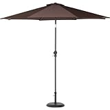 アルミパラソル ガーデンパラソル パラソル 幅270cm 持ち運び 軽量 ブラウン