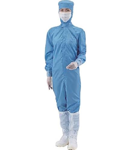 無塵衣AS197C フード付 青 L【1-7865-03】【アズワン】 アズワン 無塵衣・AS197C フード付 グリーン LL /1-2723-04 1-7865-03 無