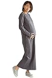 greenleafbaby マタニティ パジャマ ルームウェア ワンピース ロングスカート マキシ丈 (M)