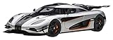 AUTOart 1/18 ケーニグセグ One：1 シルバー/カーボンブラック/オレンジ 完成品