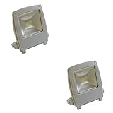 SEIKOH LED投光器 フラットライト 10w 発光色 6000K 防水 360度角度調整可 3M電源コード 2個セット A42Y10BSET2