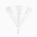 uxcell　フィルター漏斗　ラボ　実験　フラットチップ　プラスチック　液体　水　60mm口