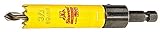 Starrett ADCH0034 Professional HSS Bi-Metal Dual Pitched Hole Saw with Arbor, 3/4, 19 mm Diameter by