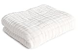 TotMart Baby Muslin Towel, Cotton, White, 34x36 inches by TotMart